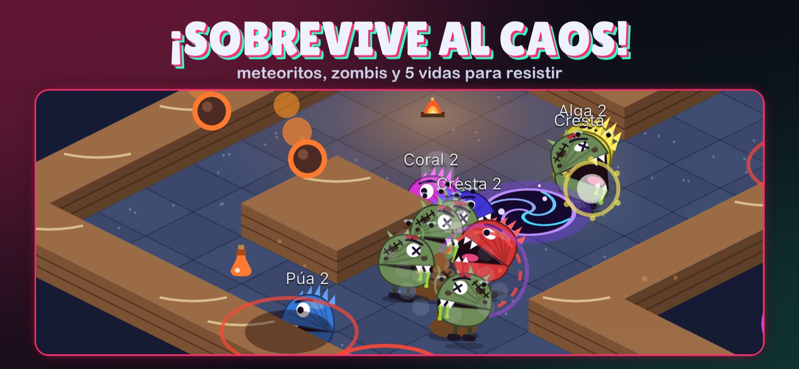 Zombis y meteoritos en el laberinto